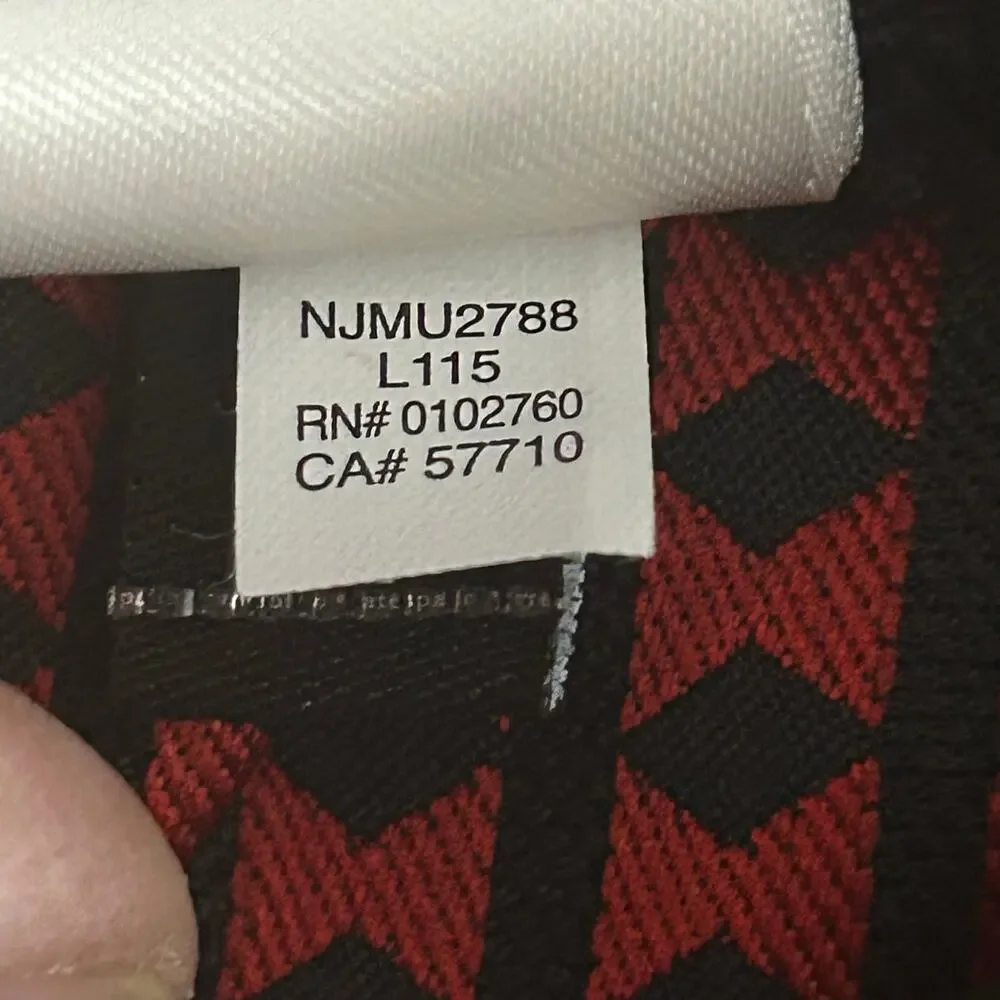 Kate Spade New York Red Black Diamond Jacquard Slim Ankle Pants